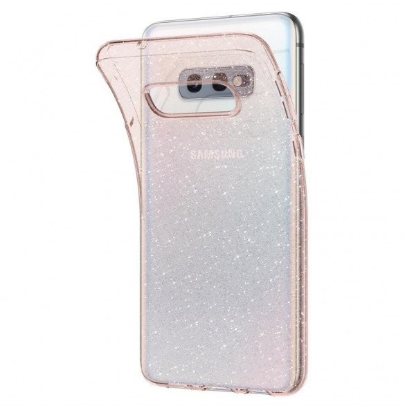 Samsung Galaxy S10e och väldigt snyggt skydd från Spigen.