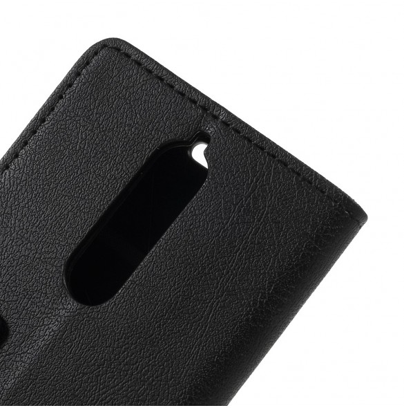 JollyFX Plånboksläderfodral till Nokia 5.1 - Svart