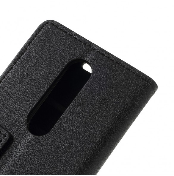 JollyFX Plånboksläderfodral till Nokia X6 (2018) - Svart