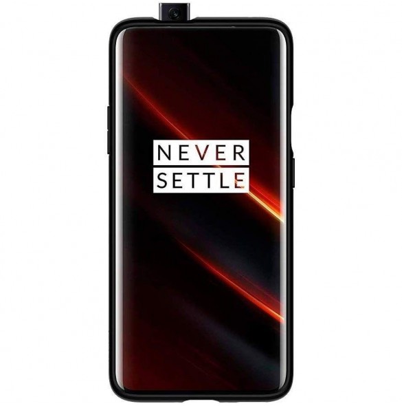 Matt svart och mycket snyggt omslag Oneplus 7t Pro.