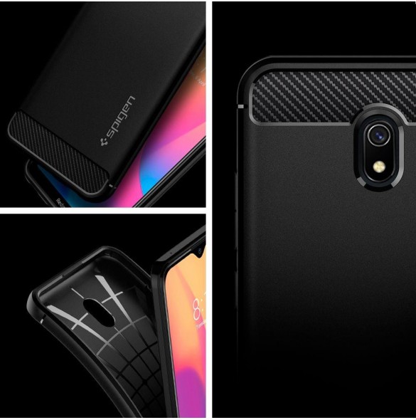 Matt svart och väldigt snyggt omslag Xiaomi Redmi 8A.
