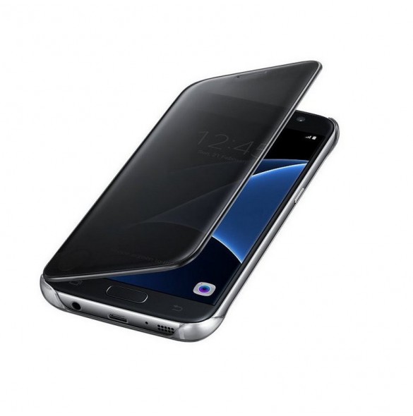 Samsung EF-ZG930CBE Clear View Cover pro G930 Galaxy S7 - Svart
