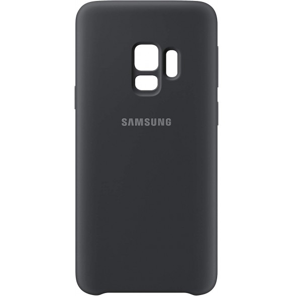 Samsung EF-PG960TBEGWW Silikon täcka grått för G960 Galaxy S9 - Svart