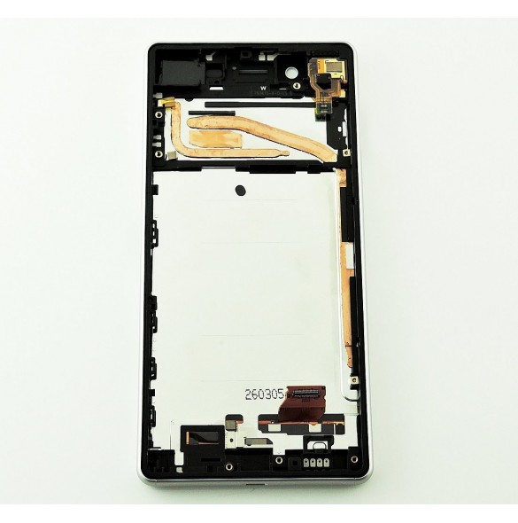 LCD-display + Touch Unit + Framsida Sony Xperia X F5121 - Vit