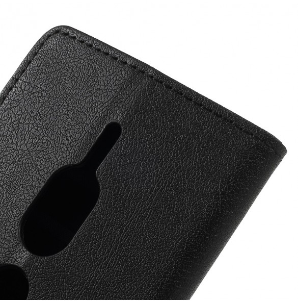 JollyFX Plånboksläderfodral till Sony Xperia XZ2 Premium - Svart