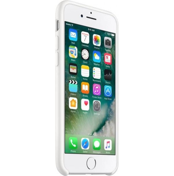 Apple MMWF2ZM/A Silicone Case till iPhone 7, iPhone 8 - Vit