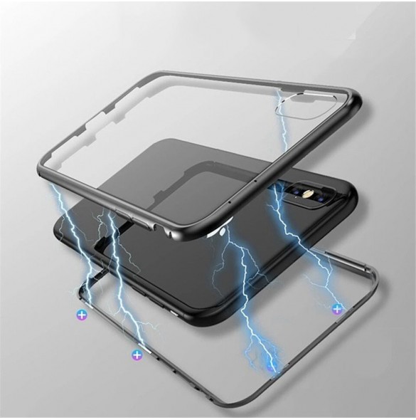 JollyFX Magnetic Case Full Body Frame (inget skärmskydd) till Huawei P30 Pro - Svart