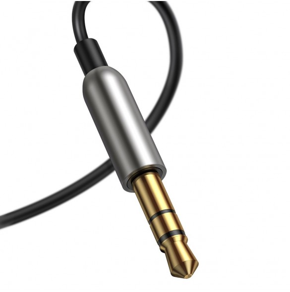 Baseus BA01 USB Wireless Bluetooth 5.0 AUX adapter jack kabel - Svart