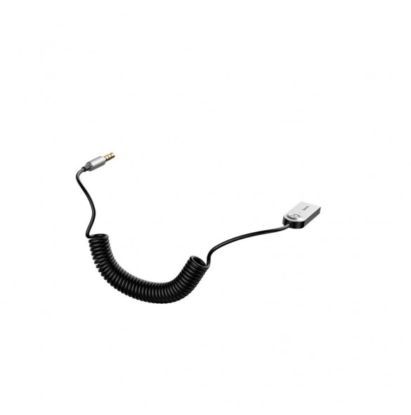 Baseus BA01 USB Wireless Bluetooth 5.0 AUX adapter jack kabel - Svart