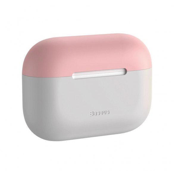 Baseus Silica Gel Case Protector för Apple Airpods Pro - Rosa Grey