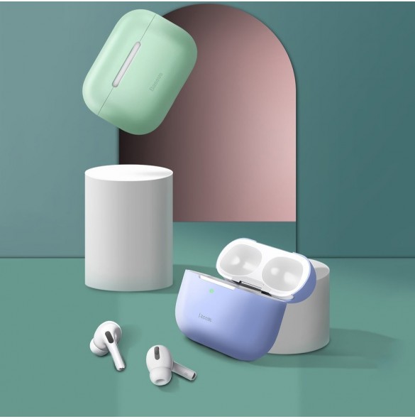 Baseus Silica Gel Case Protector för Apple Airpods Pro - Svart