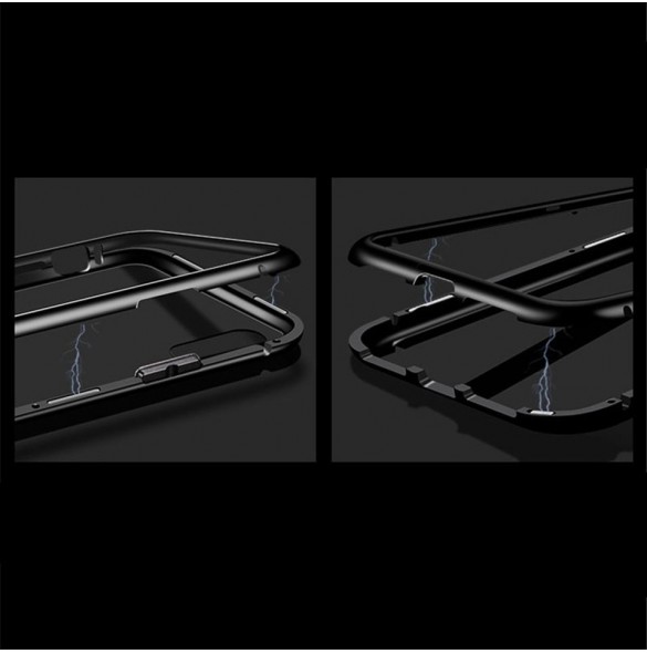 JollyFX Magnetic Case Full Body Fram och Bak Skal till Samsung Galaxy S10e - Svart