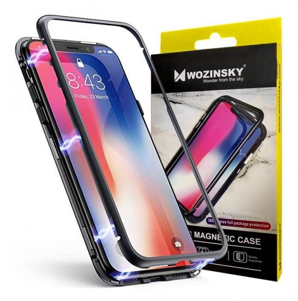 JollyFX Magnetic Case Full Body Fram och Bak Skal till Samsung Galaxy S10e - Svart