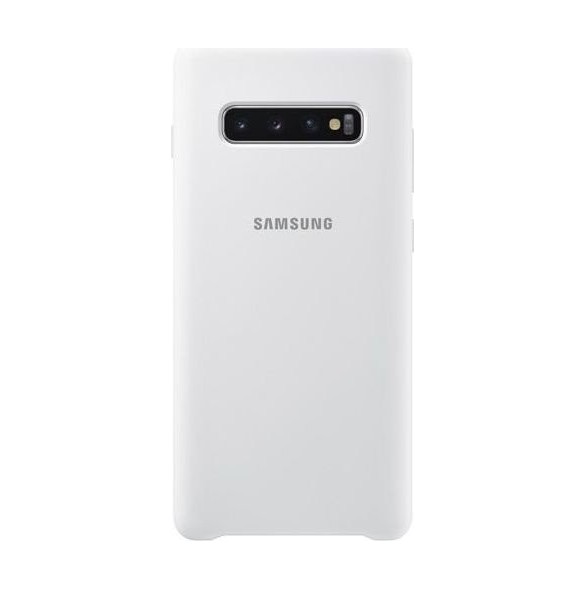 Samsung EF-PG975TWEGWW Silikon Skal till Samsung Galaxy S10 Plus - Vit
