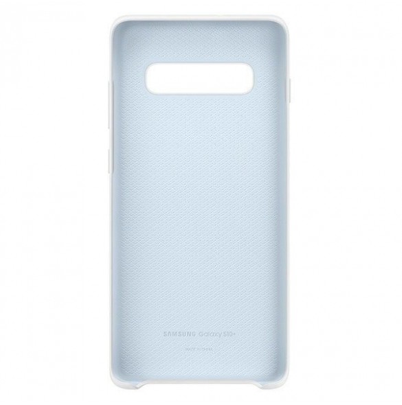 Samsung EF-PG975TWEGWW Silikon Skal till Samsung Galaxy S10 Plus - Vit