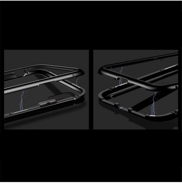 JollyFX Magnetic Case Full Body Fram och Bak Skal till Huawei P30 - Svart