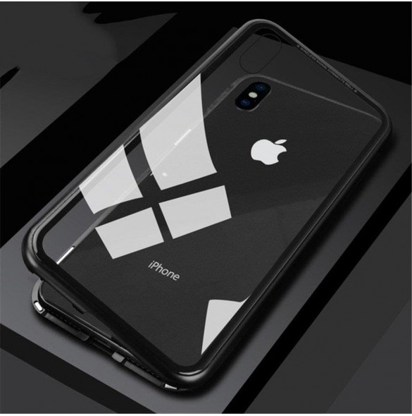 JollyFX Magnetic Case Full Body Fram och Bak Skal till Huawei P30 - Svart