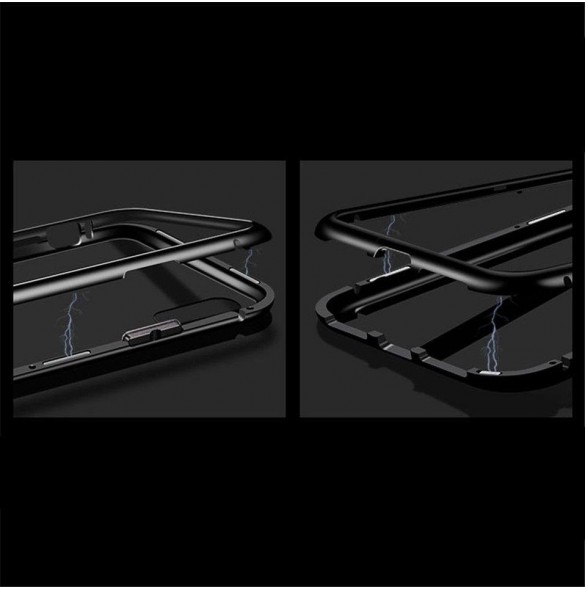 JollyFX Magnetic Case Full Body Frame (inget skärmskydd) till Huawei P20 Pro - Svart