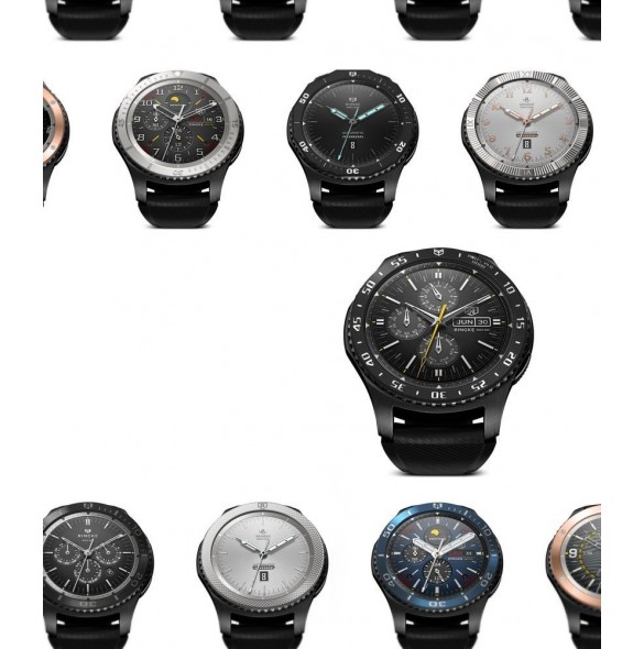Ringke RGSG0057 Bezel Styling fodral kuvertring Samsung Galaxy Watch 46mm / Gear S3 Gear S3 Classic - Silver