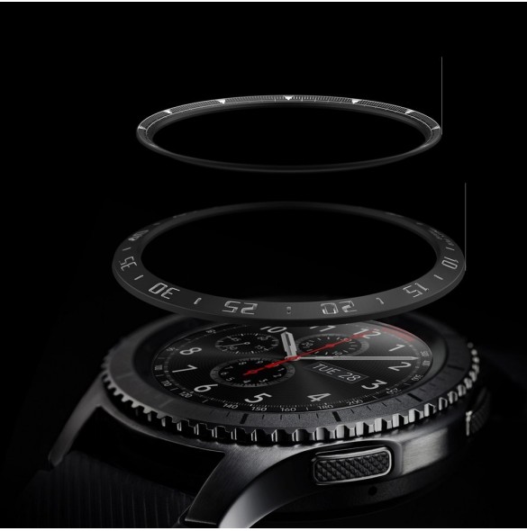 Ringke RGSG0057 Bezel Styling fodral kuvertring Samsung Galaxy Watch 46mm / Gear S3 Gear S3 Classic - Silver
