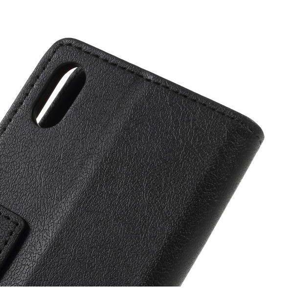 JollyFX Plånboksläderfodral till iPhone X, iPhone XS - Svart