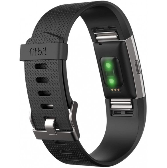 Fitbit Charge 2 Aktivitet & Fitness Tracker med hjärtfrekvens - Svart Small