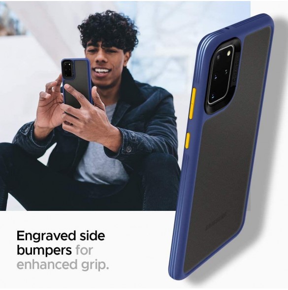 Marinblå och väldigt snyggt skal till Samsung Galaxy S20.