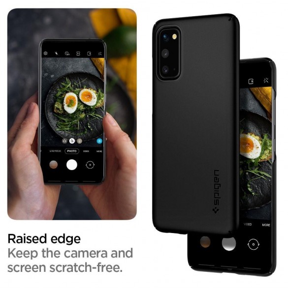 Svart färg från Spigen ger denna omslag en vacker look.