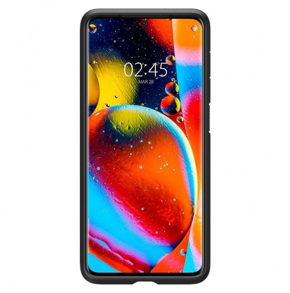 Svart och väldigt elegant lock till Samsung Galaxy S20 Plus.