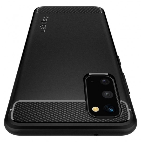 Matt svart och mycket snygg täcka till Samsung Galaxy S20.
