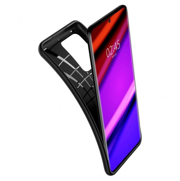 Svart och väldigt elegant lock till Samsung Galaxy S20 Ultra.