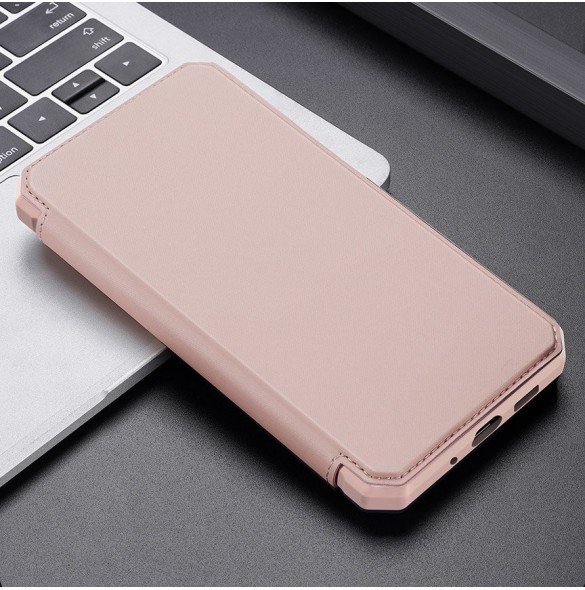 DUX DUCIS Skin X Bookcase typ för Samsung Galaxy S20 Ultra - Rosa