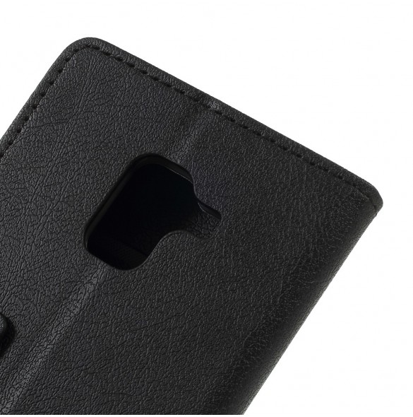JollyFX Plånboksläderfodral till Samsung Galaxy A8 (2018) - Svart