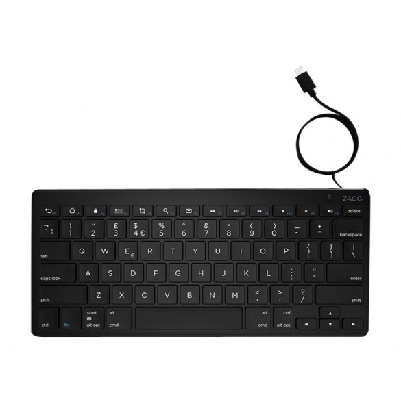 Zagg Universal Keyboard USB-C Wired Nordic - Svart