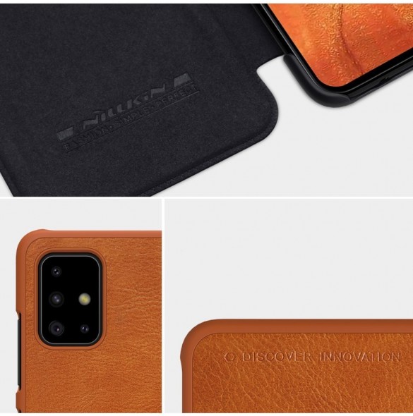 Ett snyggt omslag till Samsung Galaxy A51 i kvalitativt material.