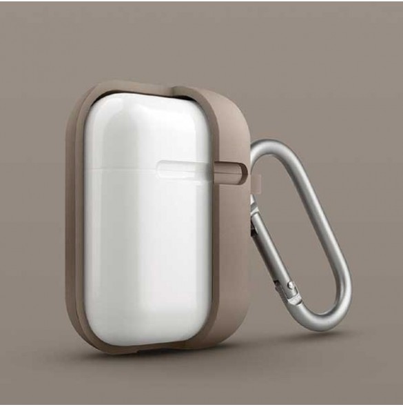 Närvaron av en ändventil på platsen för Lightning-laddningsporten i AirPods-fodralet.