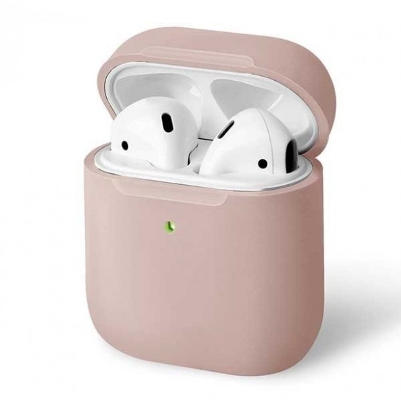 Detta fodral designat för laddningsfodralet med trådlös laddning av de ursprungliga AirPods-hörlurarna från UNIQ