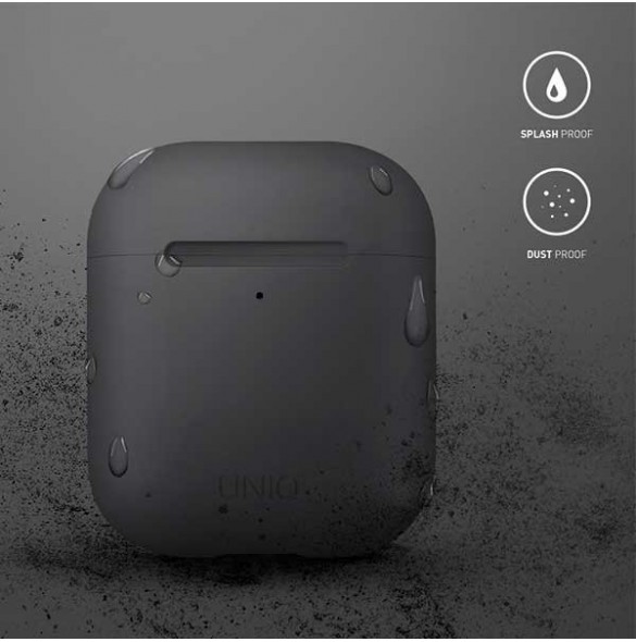 Närvaron av en ändventil på platsen för Lightning-laddningsporten i AirPods-fodralet.