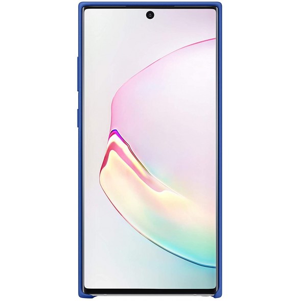Samsung EF-PN975TLEGWW Silikon Cover Flexibel Gel Fodral till  Galaxy Note10 Plus - Blå