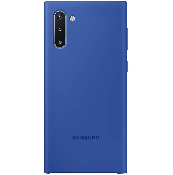 Samsung EF-PN970TLEGWW Silikon Cover Flexibel Gel Fodral till  Galaxy Note10 - Blå