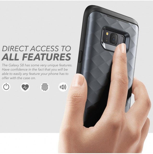 Supcase Clayco Hera Samsung Galaxy S8 - Svart