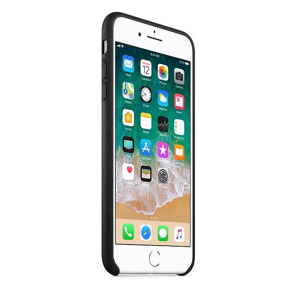 Apple MQHM2ZM/A Läderskal till iPhone 7 Plus, iPhone 8 Plus - Svart