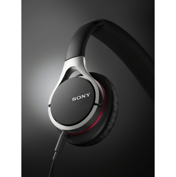 Sony MDR-10RC Hörlurar med mikrofon på örat, kabelansluten - Svart
