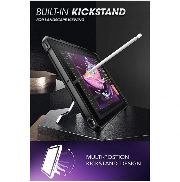Svart och väldigt snyggt fodral för iPad 10.2 2019.