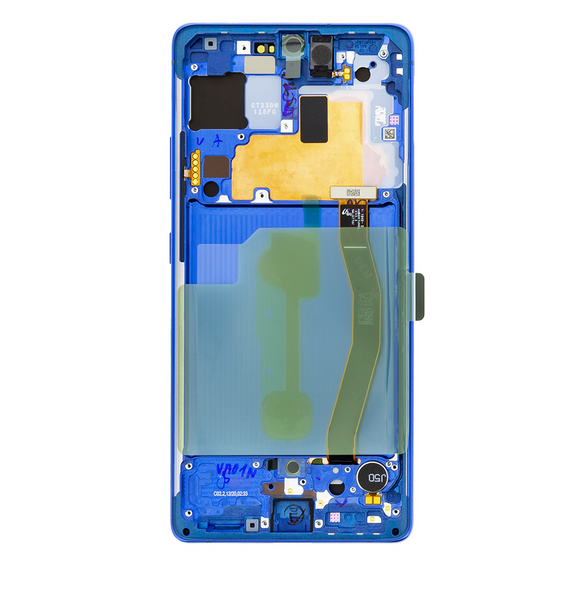 LCD-display + Touch Unit Samsung Galaxy S10 Lite - Prisma blå (Service Pack)