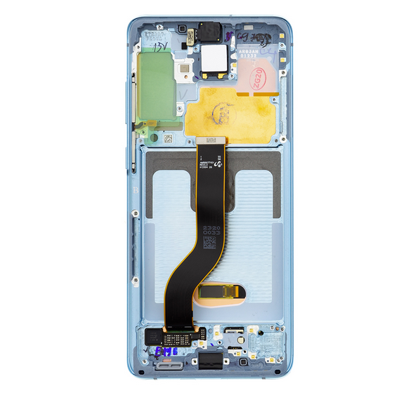 LCD-skärm + Touch Unit Samsung Galaxy S20 Plus - Molnblå (Service Pack)