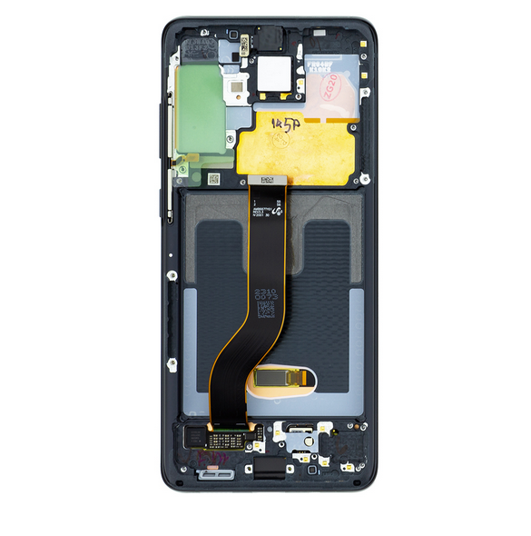 LCD-display + Touch Unit Samsung Galaxy S20 Plus - Kosmisk svart (Service Pack)