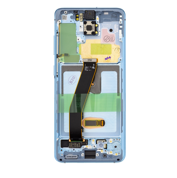 LCD-display + Touch Unit Samsung Galaxy S20 - Molnblå (Service Pack)
