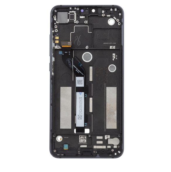 LCD-display + Touch Unit + Framsida för Xiaomi Mi8 Lite - Svart (Service Pack)