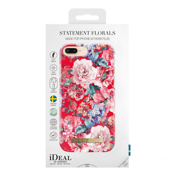 Ideal Fashion Case till iPhone 6 Plus / 6s Plus / 7 Plus / 8 Plus - Statement Florals